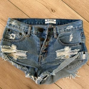 One teaspoon bandit Jean shorts